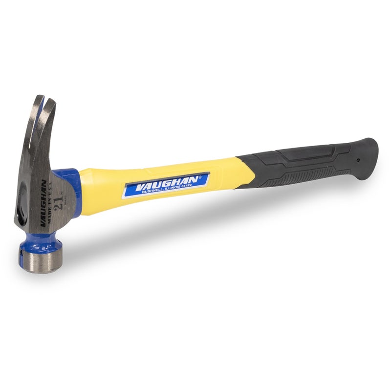 VAUGHAN California Framer Hammer, 21 Ounce Milled Head, Nail Starter, Made in the USA, CF21FGP, VN11650 - Image 1
